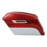 HR3 Wicked Red / Barracuda Silver Hard Saddlebags (Regular) For 14-23 Harley Touring